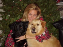 Kathy with Digger and Buddy